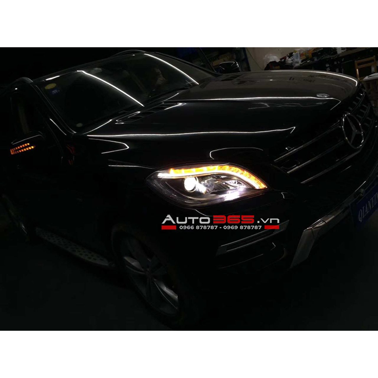 Mercedes ML350 2012 nâng cấp đèn thế hệ mới - Hình 1